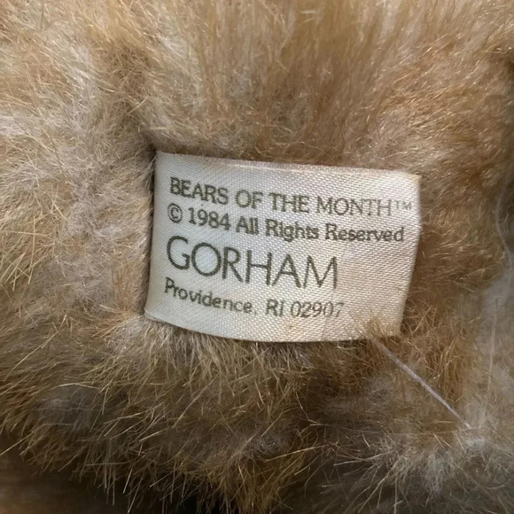 VTG Gorham Teddy Bear of November 1984 - Nicholas Novembear - Fully Jointed NWT - Picture 4 of 9